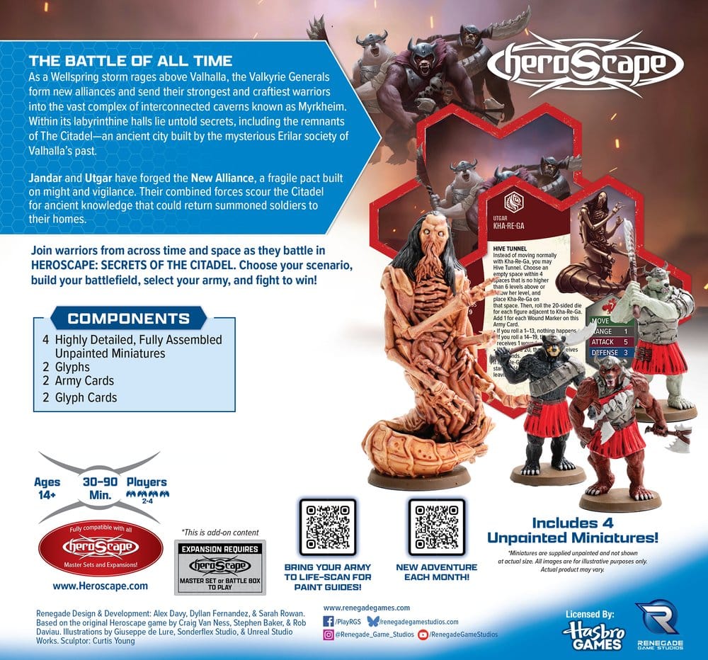 Heroscape Army Expansion Might of the New Alliance *English Version* Renegade