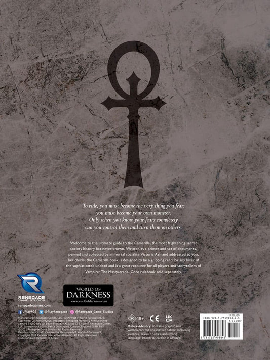 Vampire: The Masquerade 5th Edition RPG book Camarilla Sourcebook *Englische Version*