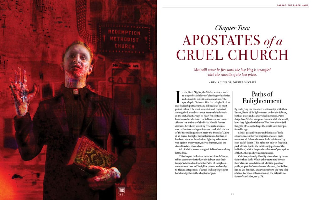 Vampire: The Masquerade 5th Edition RPG book Sabbat: The Black Hand Sourcebook *Englische Version* Board games and