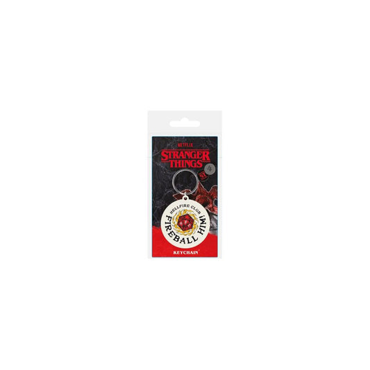 Stranger Things 4 Rubber Keychain Fireball Him 6 cm Keyrings