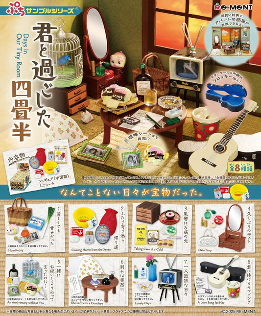 Showa Apartment Story Mini Figures Collection Display (8) Re-Ment