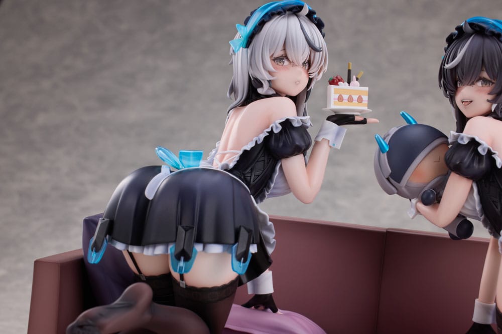 Snowbreak Containment Zone PVC Statues 2-Pack 1/6 Cherno & Meursault Apprentice Maid Ver. Deluxe Edition 19 cm