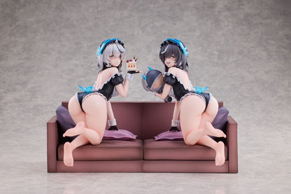 Snowbreak Containment Zone PVC Statues 2-Pack 1/6 Cherno & Meursault Apprentice Maid Ver. Deluxe Edition 19 cm