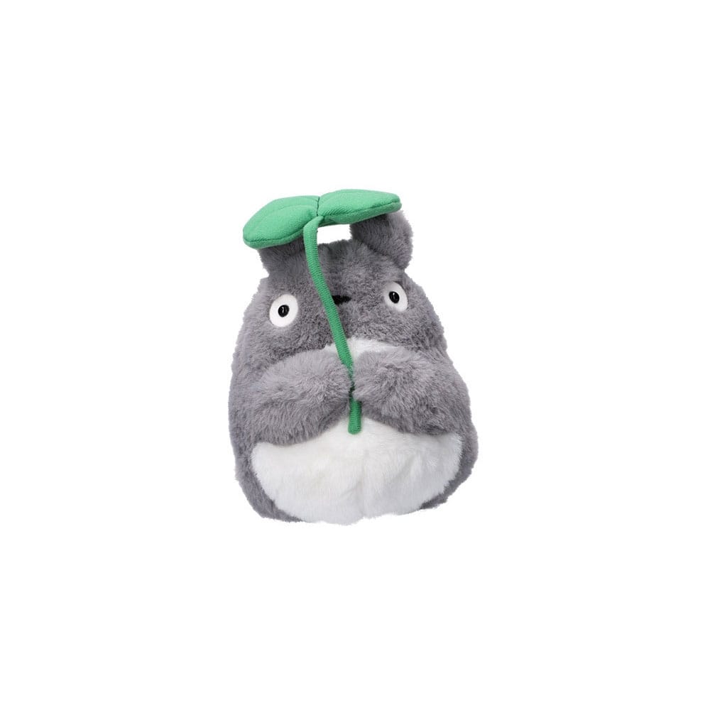 My Neighbor Totoro Nakayoshi Plush Figure Big Totoro with leaf 21 cm Sun Arrow
