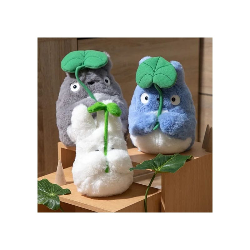 My Neighbor Totoro Nakayoshi Plush Figure Small Totoro with leaf 19 cm Sun Arrow