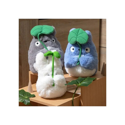 My Neighbor Totoro Nakayoshi Plush Figure Small Totoro with leaf 19 cm Sun Arrow
