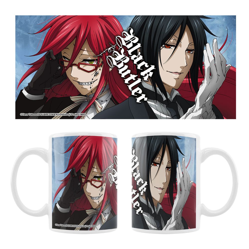 Black Butler Ceramic Mug Grell Sebastian Cups & Mugs