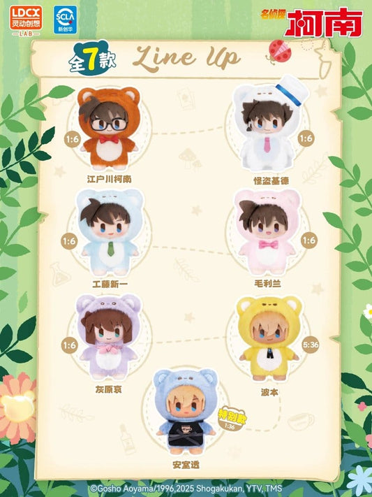 Detective Conan / Case Closed Plush Figures Bear Detective Series Blind Box 15 cm Display (6)