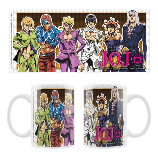 JoJo´s Bizarre Adventure Part 5: Golden Wind Ceramic Mug Main Characters Sakami Merchandise
