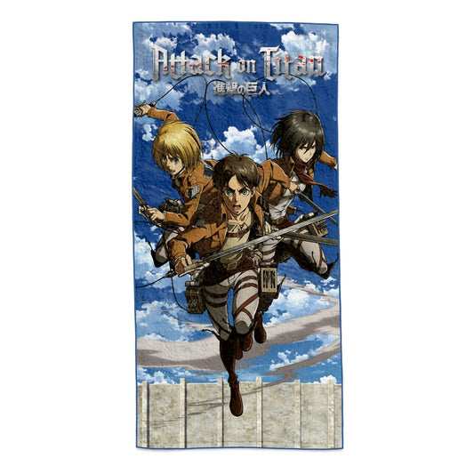 Attack on Titan Towel Eren Mikasa & Armin 150 x 75 cm Towels