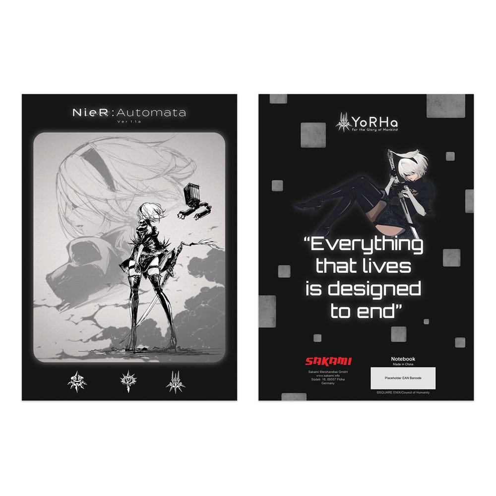 NieR: Automata Ver1.1a Notebook Sakami Merchandise