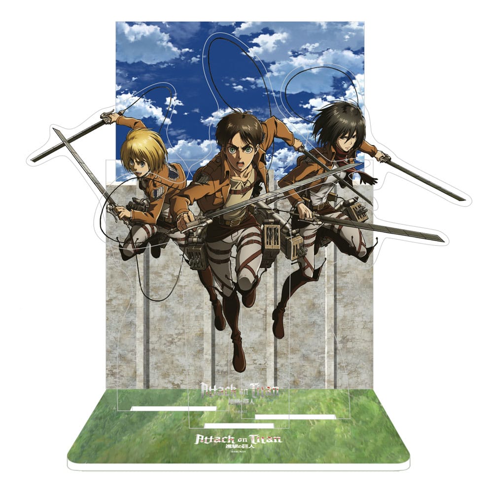 Blue Lock Acrylic Diorama Eren Mikasa & Armin 20 cm Mini-figures