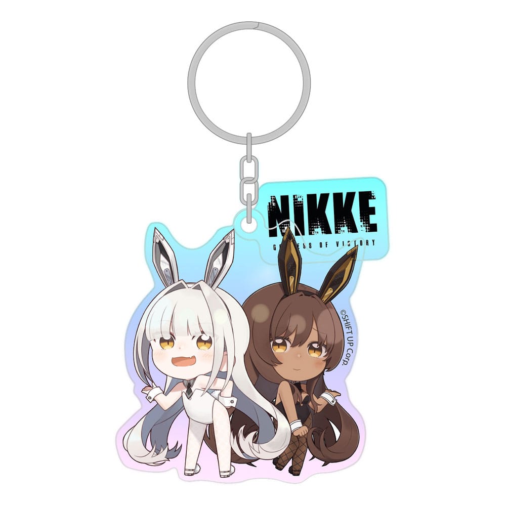 Goddess of Victory: Nikke Acrylic Keychain Blanc & Noir Holographic 7 cm Sakami Merchandise