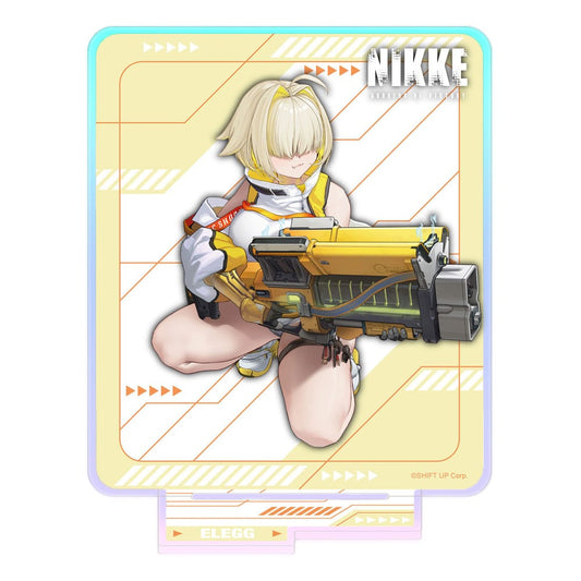 Goddess of Victory: Nikke Crouching Series Acrylic Stand Elegg Holographic 14 cm Mini-figures