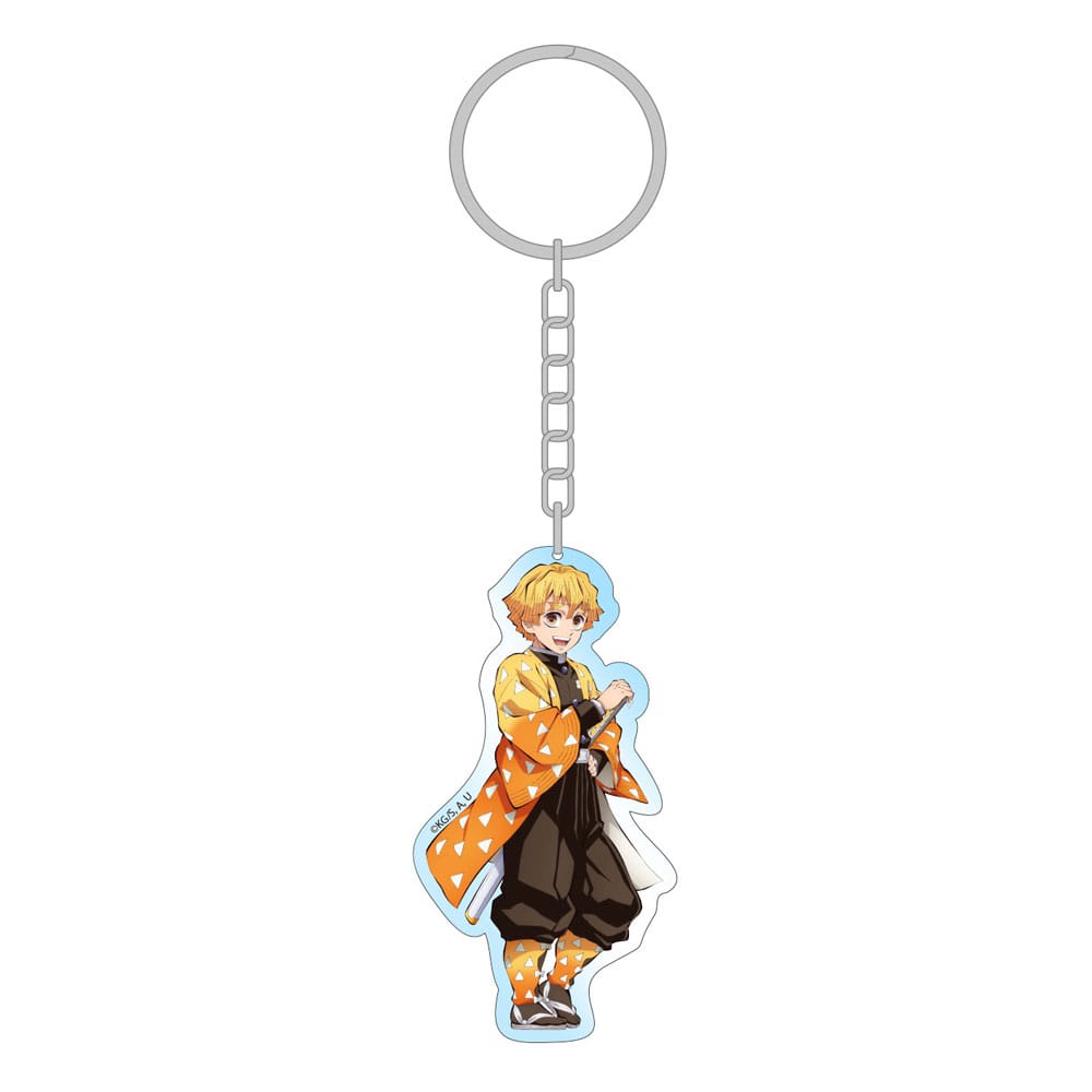 Demon Slayer: Kimetsu no Yaiba Acrylic Keychain Zenitsu Holographic 7 cm Sakami Merchandise