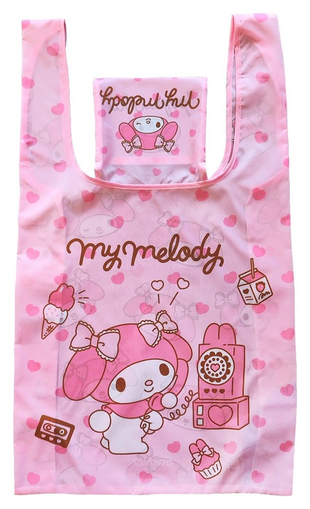 Sanrio Tote Bag My Melody Kawaii Foldable Sakami Merchandise