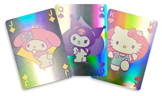 Sanrio Playing Cards Hello Kitty & Friends Cupcake French-suited Deck Holographic Sakami Merchandise