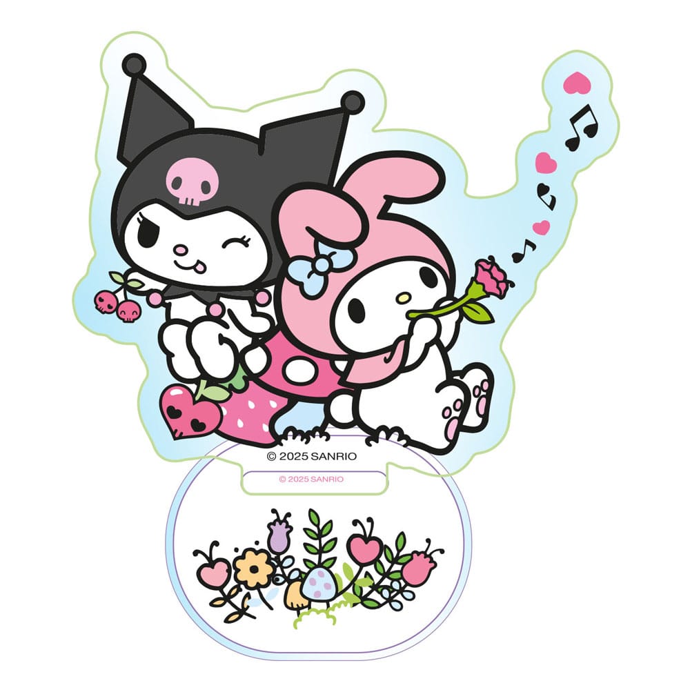 Sanrio Acrylic Stand Kuromi & My Melody Holographic 6 cm Sakami Merchandise