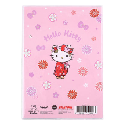 Sanrio Notebook Hello Kitty Kimono Holographic Checkered Sakami Merchandise