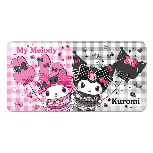 Sanrio Pink Black Party Series XXL Mousepad My Melody & Kuromi Sakami Merchandise