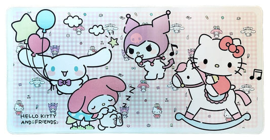 Sanrio Pink Black Party Series XXL Mousepad Hello Kitty & Friends Infant Style Sakami Merchandise