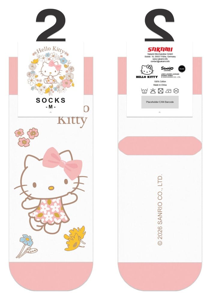 Sanrio Socks Hello Kitty Buttercream Short 36-40 Sakami Merchandise