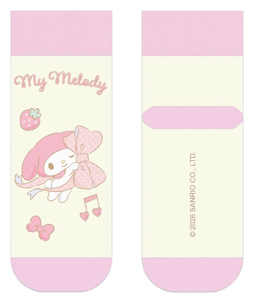 Sanrio Socks My Melody Big Ribbon Short 36-40 Sakami Merchandise