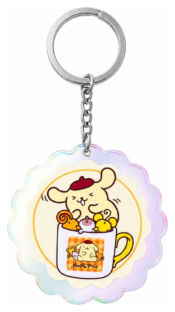 Sanrio Acrylic Keychain Pompompurin 30th Anniversary Squishy Cute Purin 01