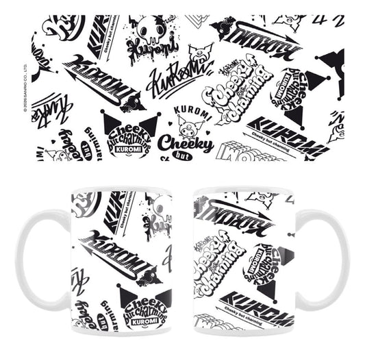 Sanrio Mug Kuromi Street logos