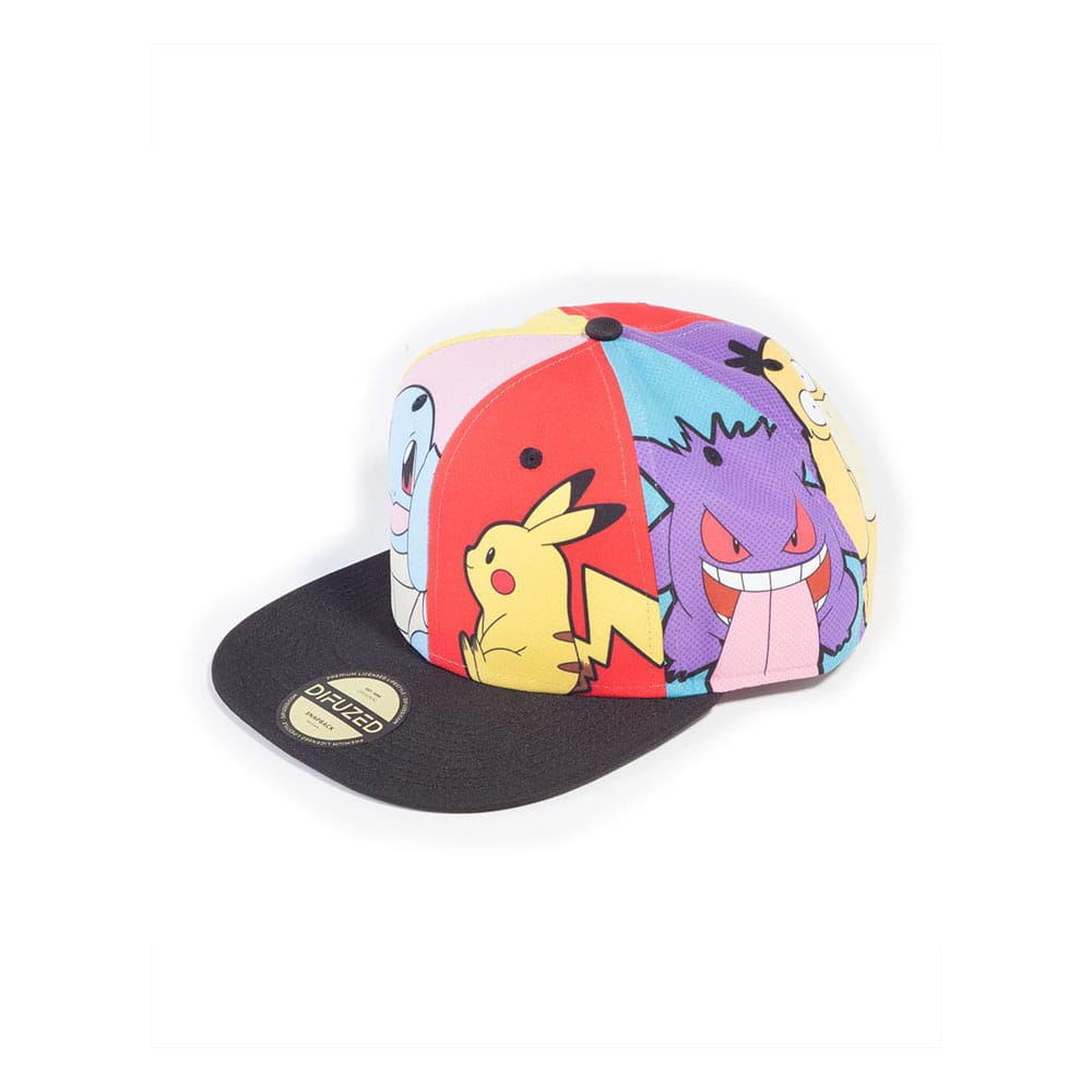 Pokemon Snapback Cap Multi Pop Art Difuzed
