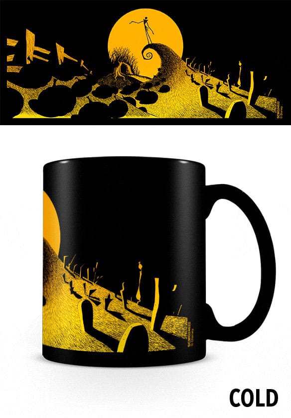 Nightmare before Christmas Heat Change Mug Graveyard Scene Cups & Mugs