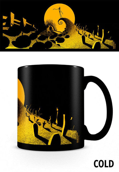 Nightmare before Christmas Heat Change Mug Graveyard Scene Cups & Mugs