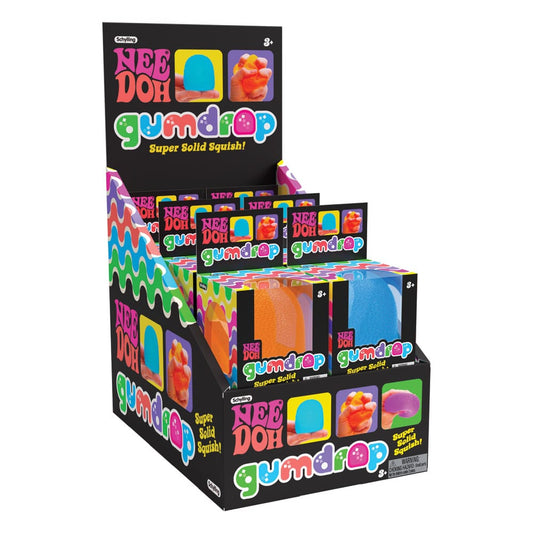 NeeDoh Squeeze Figures Gumdrop Display (12) Schylling