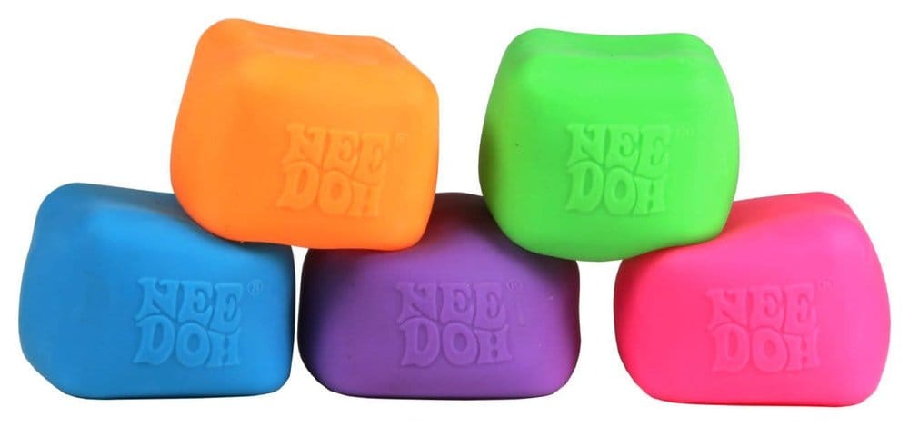 NeeDoh Squeeze Ball Nice Cube Glow (Glow in the Dark) 5 cm Display (12) Schylling