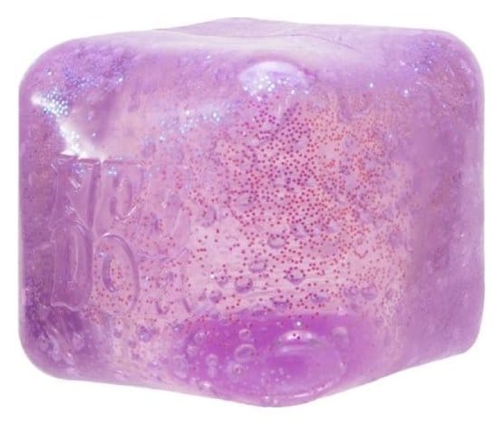 NeeDoh Squeeze Ball Nice Cube Glitter & Glow 5 cm Display (12)