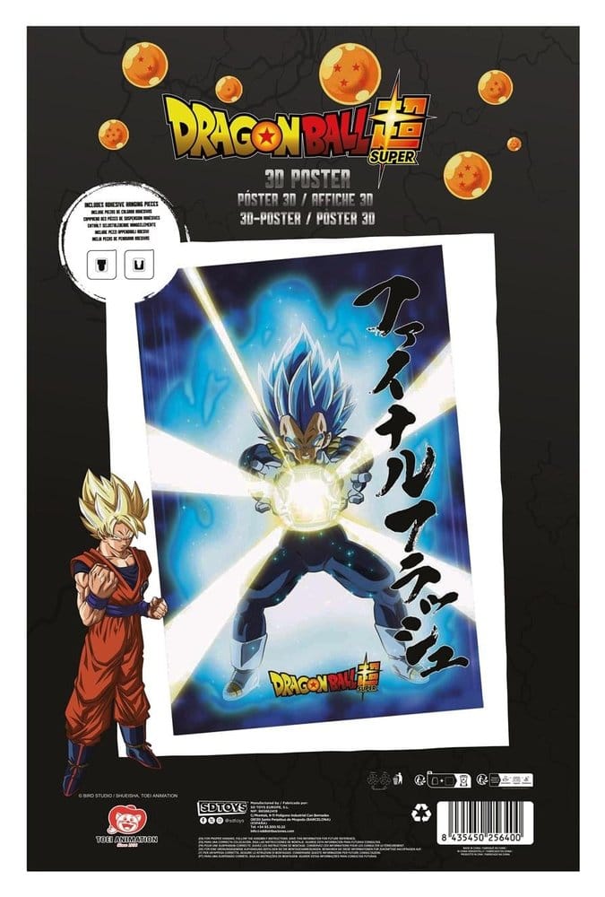 Dragon Ball Super 3D Poster Survival Vegeta 38 x 58 cm SD Toys