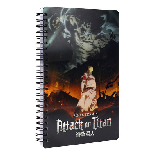 Attack on Titan Notebook with 3D-Effect Titan Stationery