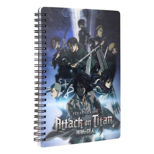 Attack on Titan Notebook with 3D-Effect Group Stationery