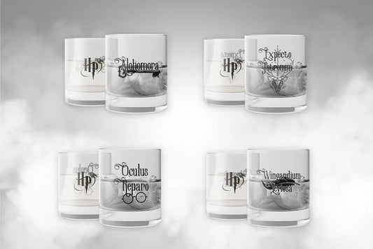 Harry Potter Crystal Glasses 4-Pack Spells SD Toys