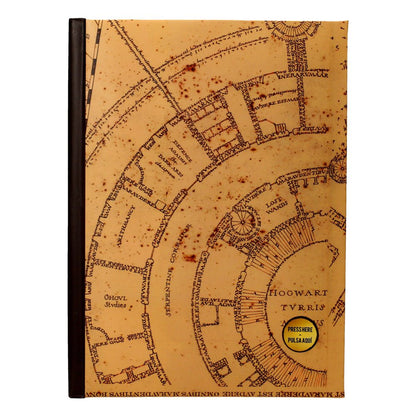 Harry Potter Notebook with Light Marauder’s Map Stationery