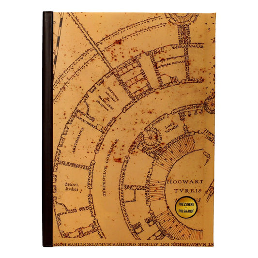 Harry Potter Notebook with Light Marauder’s Map Stationery