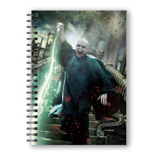 Harry Potter Notebook with 3D-Effect Voldemort Poster - FanofThings.co.uk