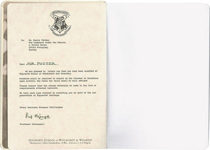 Harry Potter Hardcover Notebook Hogwarts Letter 21 cm