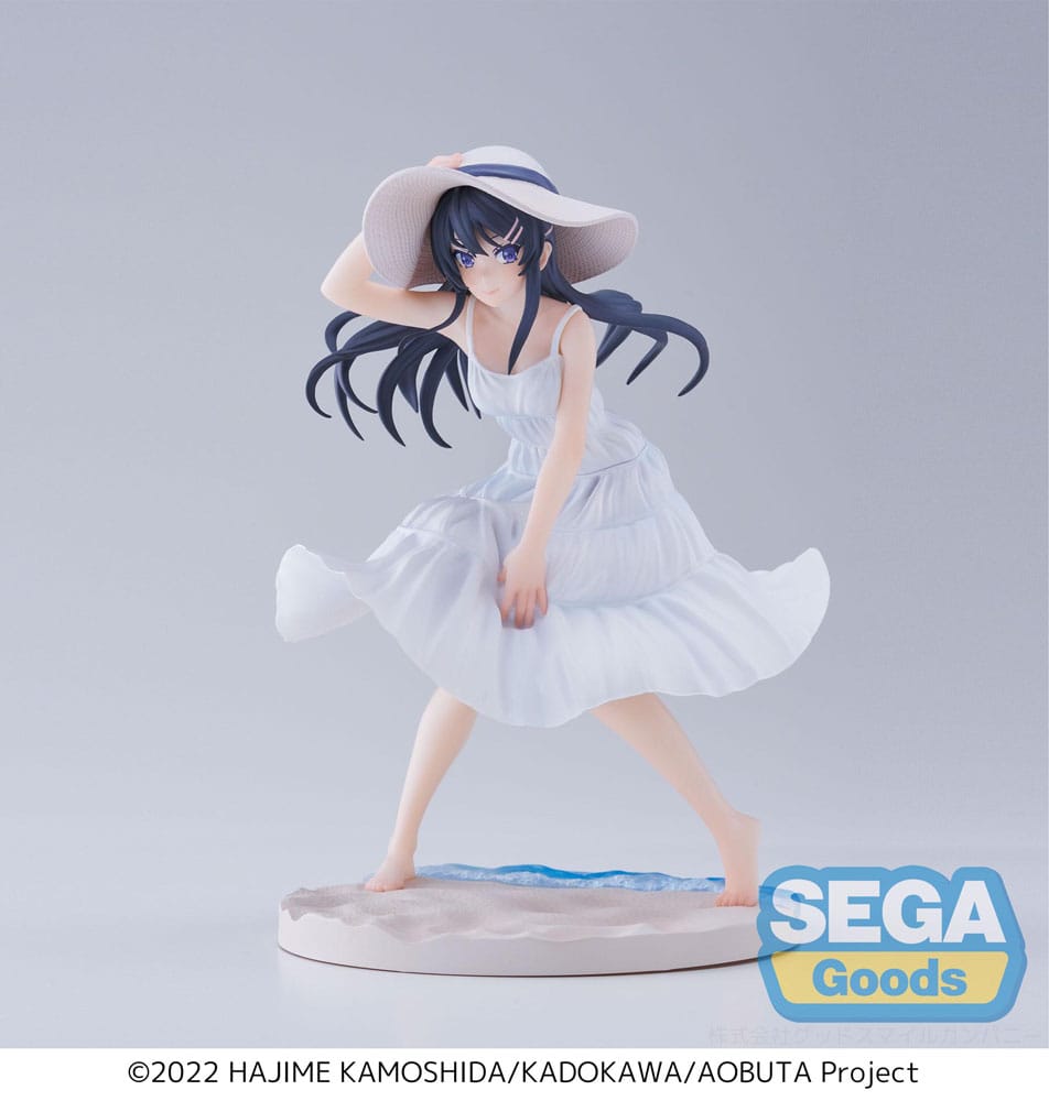 Rascal Does Not Dream of a Bunny Girl Senpai Luminasta PVC Statue Mai Sakurajima Summer Dress 17 cm Sega