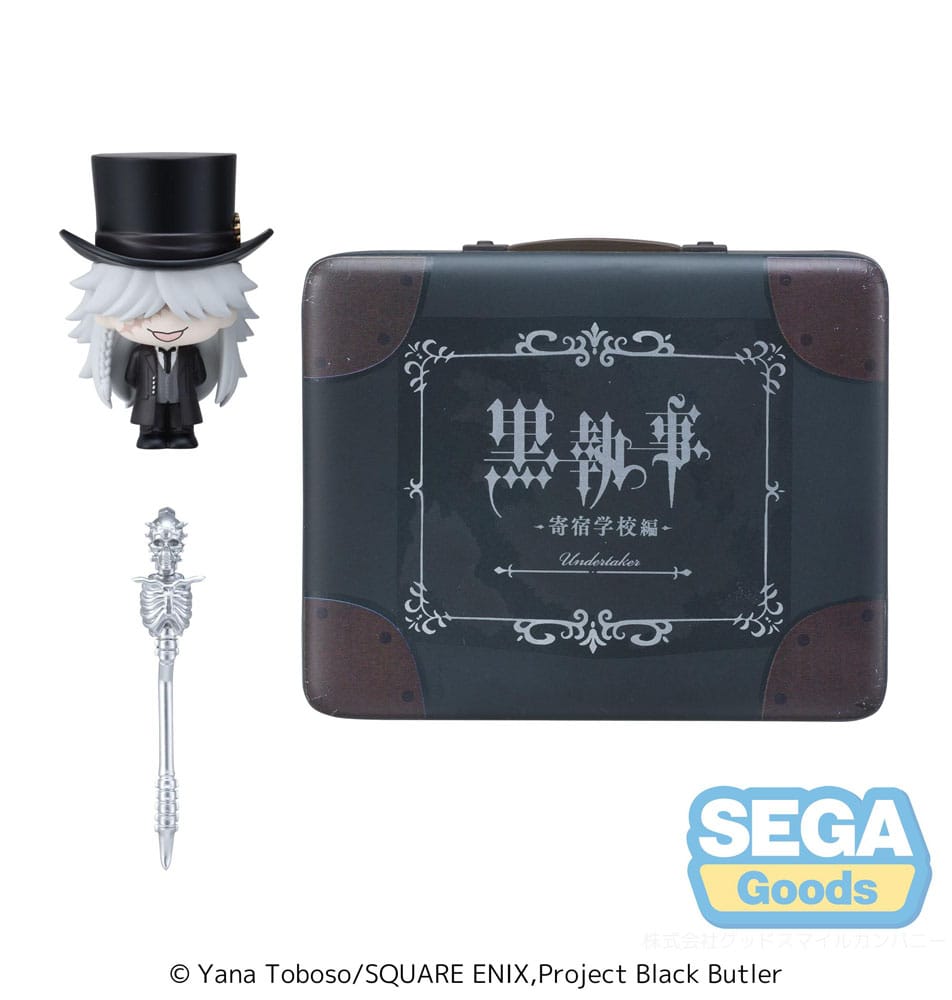 Black Butler: Boarding School Arc Petite World Memories Mini Figure Undertaker (EX) 8 cm