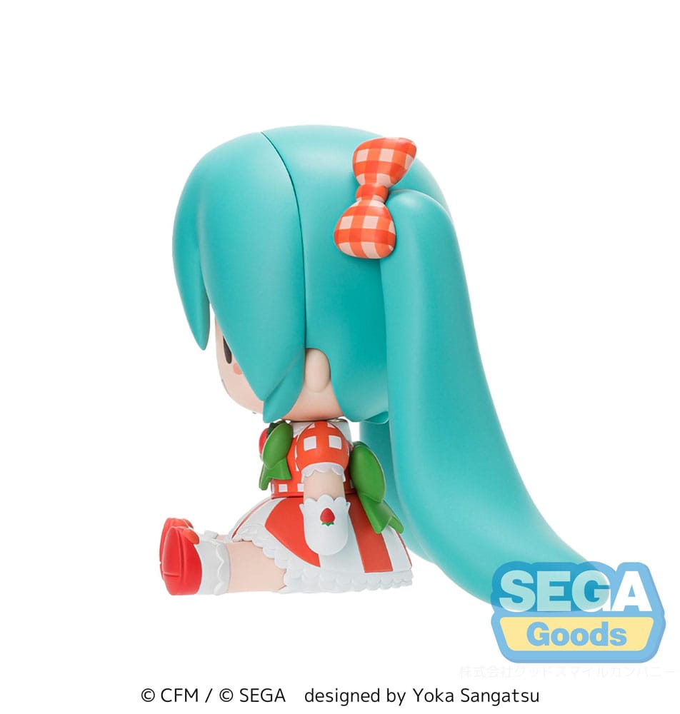 Character Vocal Series 01: Hatsune Miku Fuwa Petit Chibi Figure Hatsune Miku x Love and Berry Dress Up and Dance! Lovely Strawberry 8 cm Sega