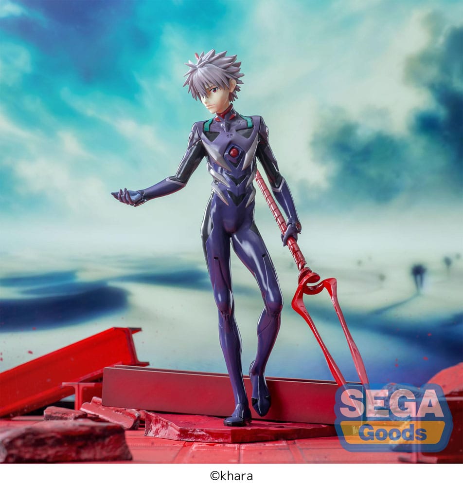 Evangelion: 3.0+1.0 Thrice Upon a Time Luminasta PVC Statue Kaworu Nagisa x Spear of Longinus 21 cm Sega