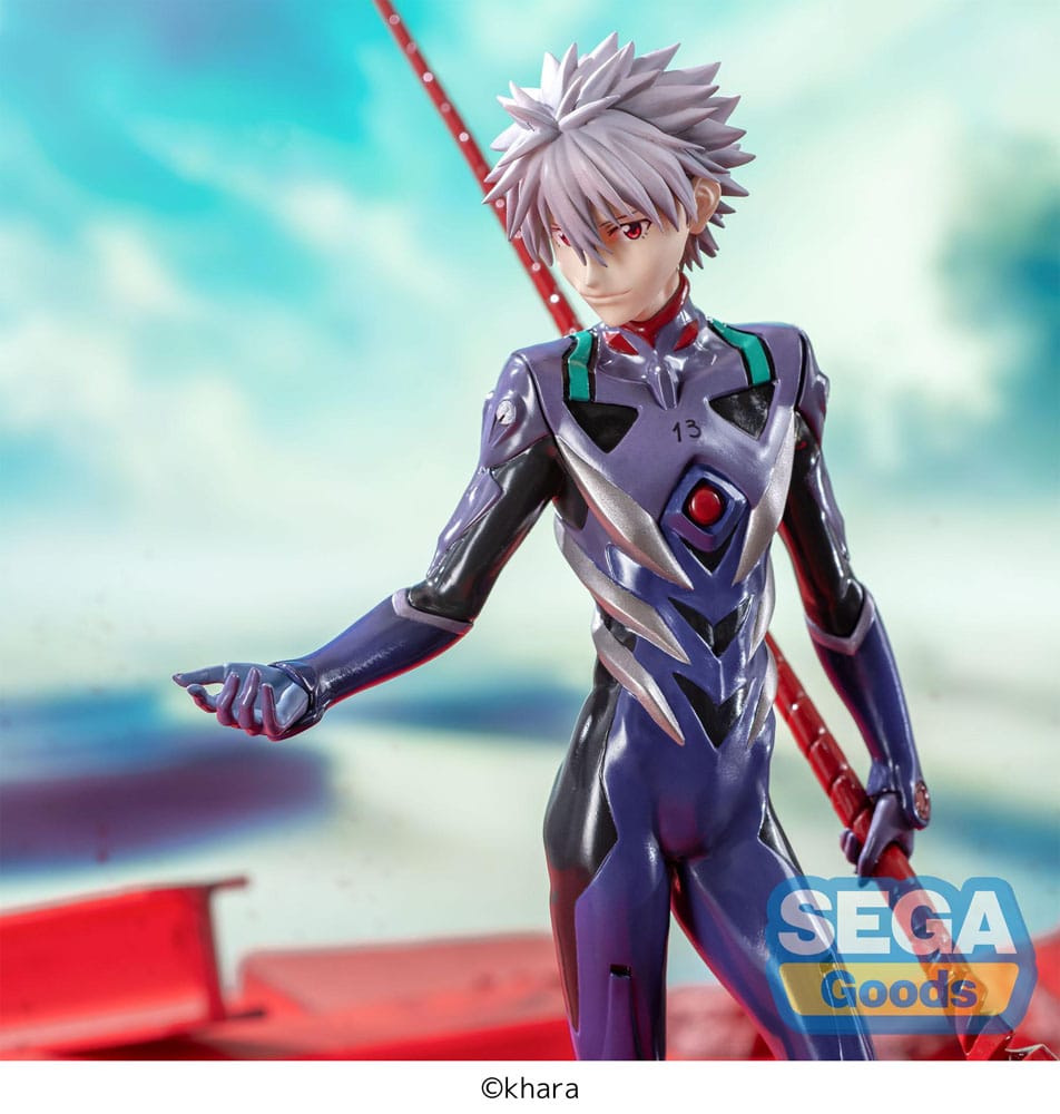 Evangelion: 3.0+1.0 Thrice Upon a Time Luminasta PVC Statue Kaworu Nagisa x Spear of Longinus 21 cm Sega