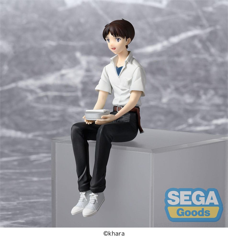 Rebuild of Evangelion PM Perching PVC Statue Shinji Ikari Evangelion New Theatrical Edition 14 cm Sega