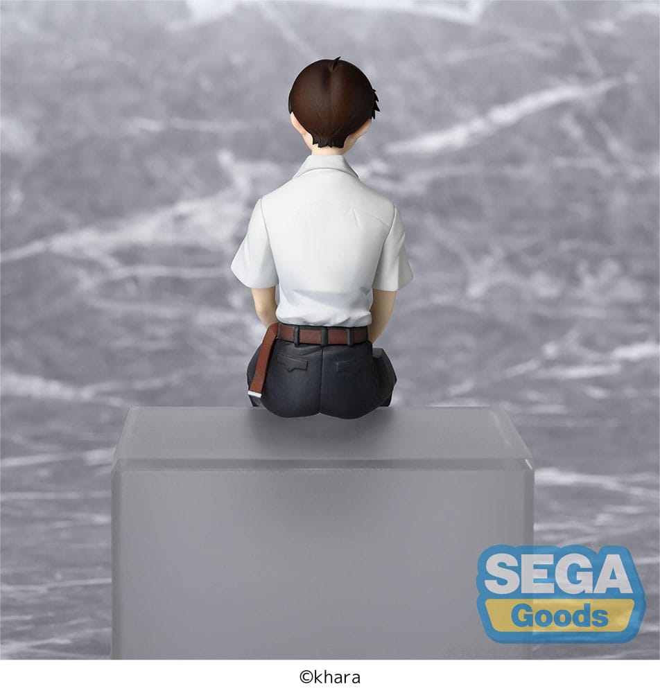 Rebuild of Evangelion PM Perching PVC Statue Shinji Ikari Evangelion New Theatrical Edition 14 cm Sega